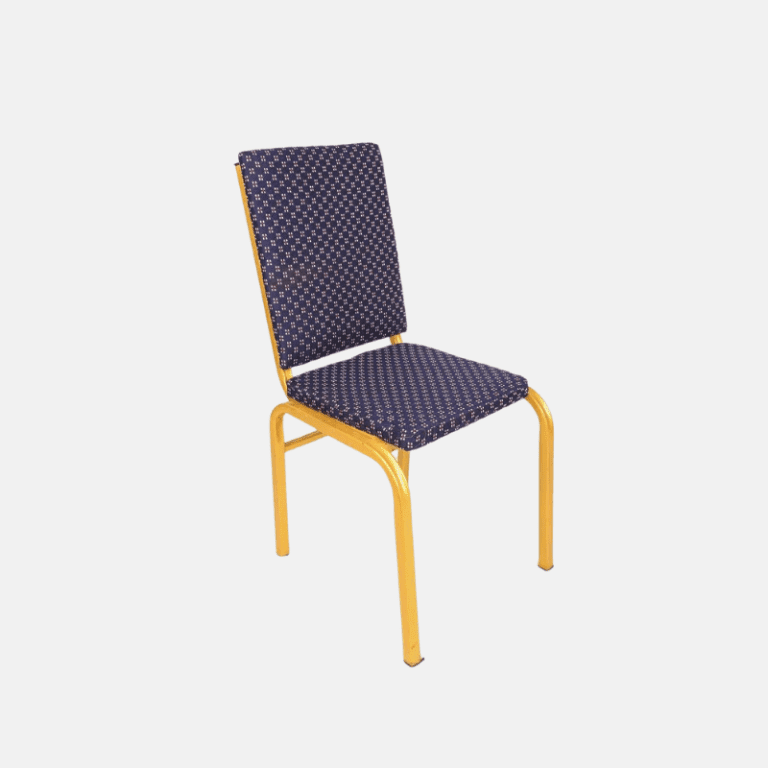 Navy Blue Aluminium Banquet Chair