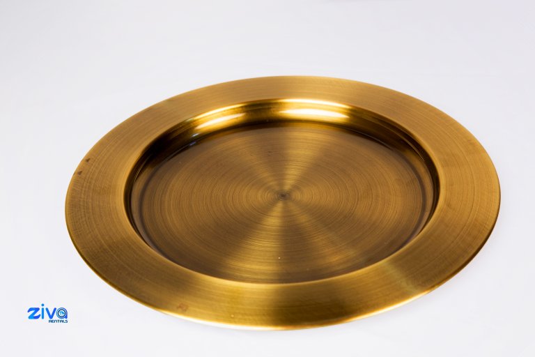 gold charger plate, gold platter, charger plate, formal table setting, wedding décor, luxury tableware, gold dinnerware